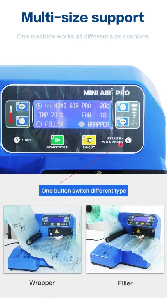 Mini Air Pro II Air Cushion Machine PA2 GCTECH LLC