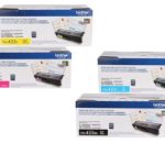 Original Brother TN-433  Black/Cyan/Magenta/Yellow Toner Cartridges,TN433, 4PK,TN-433BK, TN-433C, TN-433M, TN-433Y,