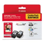 Canon PG-210XL/CL-211XL High-Yield Ink Cartridges 2-Pack  + Photo Paper, 2973B004