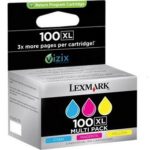 Lexmark 100XL Color Combination Ink Cartridges, High Yield, 3/Pack (14N0684)