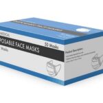 Sourcing partner 3-ply Disposable Face Mask, Tear Resistant, Comfortable, Ear loop Style - Blue - 50 / Box
