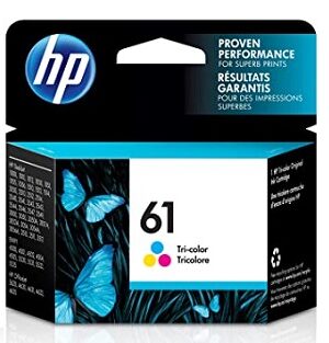 HP 61 Standard Yield Tri-Color Ink Cartridge, CH562WN