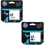 HP 62 Tri-color Original Ink Cartridge (C2P06AN) and HP 62 Black Original Ink Cartridge (C2P04AN)