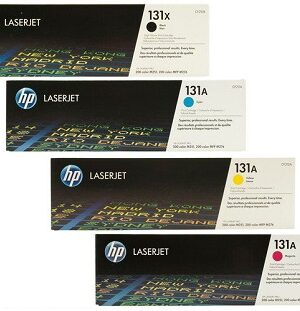 HP 131X / 131A BK/C/Y/M Toner Cartridges,  CF210X CF211A CF212A CF213A, 4PK