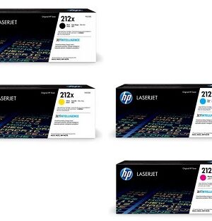 HP 212X (W2120X, W2121X, W2122X, W2123X) Black/Cyan/Magenta/Yellow High Yield Toner Cartridges