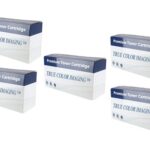 5 Pack of Brother Compatible TN760 High Yield Black Toner Cartridges, TN-760