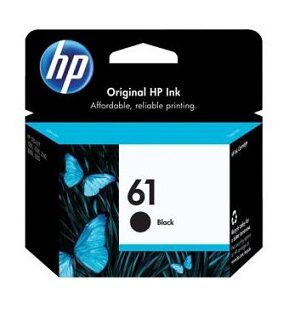 HP 61 (CH561WN) Standard Yield Black Ink Cartridge - 190 Pages
