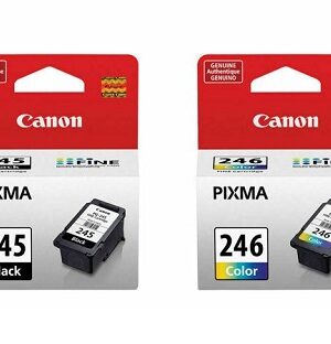 Canon PG-245 Black & CL-246 Color Standard Yield Ink Cartridges, 8279B001, 8281B001