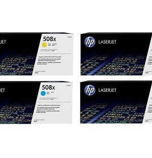 HP 508X Black/Cyan/Magenta/Yellow High Yield Toner Cartridge,CF360X, XF361X,CF362X,CF363X, 4/Pack