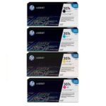 HP 307A Black/Cyan/Yellow/Magenta Toner Cartridges, CE740A, CE741A, CE742A, CE743A