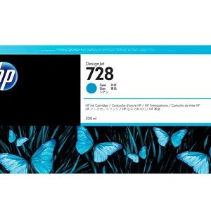 HP 728 Extra High Yield Cyan Ink Cartridge -300 ml -  F9K17A