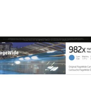 HP 982X (T0B27A) High Yield Cyan Page Wide Ink Cartridge,16000 Pages
