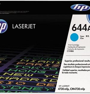 HP 644A Cyan LaserJet Toner Cartridge, Q6461A