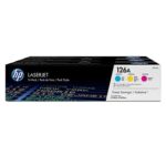 HP 126A (CF341A) Cyan Yellow Magenta Toner Cartridge - Tri-pack - 1000 Pages