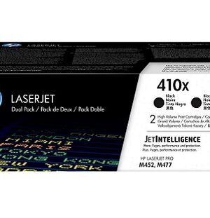 HP 410X (CF410XD) High Yield Black Laser Toner Cartridge - 6500 Pages (Per Cartridge)