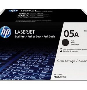 HP 05A (CE505D) Standard Yield Toner Cartridges - Dual Pack - 2300 Pages