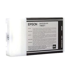 Epson T603100 Original Photo Black Ink Cartridge – 220 mL