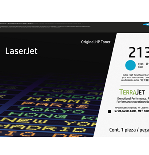 HP 213Y Extra High Yield Cyan Laser Toner Cartridge - W2131Y