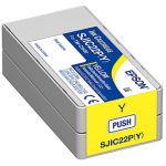 Epson SJIC22P Yellow Ink Cartridge for ColorWorks C3500 - C33S020583