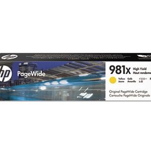 HP 981X High-Yield Yellow Original PageWide Ink Cartridge - L0R11A