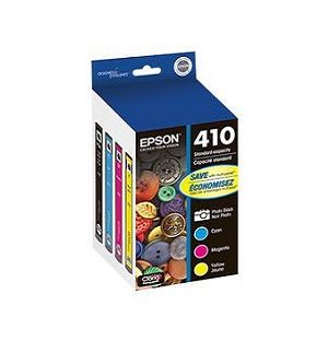 Epson DURABrite Ultra 410 Standard Yield Photo Black, Cyan, Magenta, Yellow  Ink Cartridges Pack - 4PK - 300 Pages Color, 2100 Pages Photo Black - T410520-S