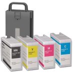 Epson SJIC35P Ink Cartridges Set For ColorWorks C6000/C6500  *** Matte  Version ***  Black/Cyan/Yellow/Magenta with Maintenance Box – 5 Pack - C13T44B520 - C13T44B220 - C13T44B420 - C13T44B320