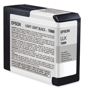 Epson T580900 UltraChrome Light Light Black Ink Cartridge 80 ml - Stylus Pro 3800