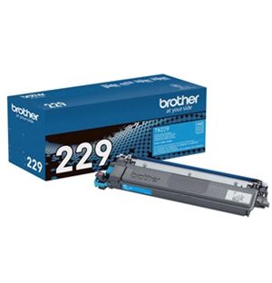 Brother TN229C Standard Yield Cyan Toner Cartridge - 1,200 Pages