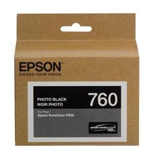 Epson T760 UltraChrome HD Photo Black Ink Cartridge -   T760120
