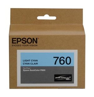 Epson T760 UltraChrome HD Light Cyan Ink Cartridge -  T760520