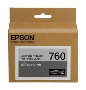 Epson T760 UltraChrome HD Light Lt Black Ink Cartridge - T760920