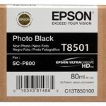 Epson UltraChrome HD T850 Photo Black Ink Cartridge - 80 ml - T850100