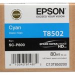 Epson UltraChrome HD T850 Cyan Ink Cartridge - 80 ml -  T850200