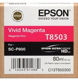 Epson UltraChrome HD T850 Vivid Magenta Ink Cartridge - 80 ml -  T850300