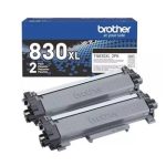 Brother TN-830XL High Yiled Black toner cartridge - Twin Pack - TN830XL2PK - Up to 3,000 pages/cartridge