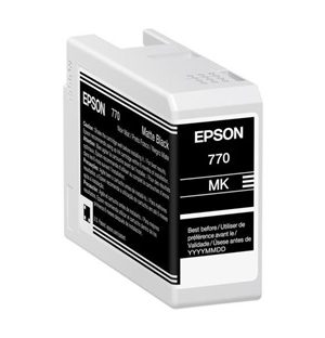 Epson 770 Matte Black Ink Cartridge For SureColor P700 - 25 ml - T770820