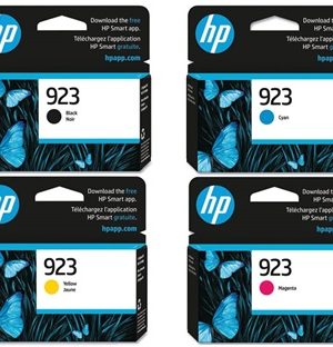 HP 923 Standard Yield Black Cyan Yellow Magenta Ink Cartridge Set (4K0T0LN, 4K0T1LN, 4K0T2LN, 4K0T3LN)