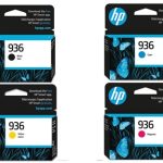 HP 936 Standard Yield Black Cyan Yellow Magenta Ink Cartridge Set (4S6V0LN, 4S6V1LN, 4S6V2LN, 4S6V3LN)