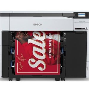 Epson SureColor T3770DR - 24" large-format color inkjet printer -  2400 x 1200 dpi - Gigabit LAN, USB 3.0, Wi-Fi - cutter - SCT3770DR