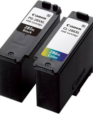 CANON PG-285XL/CL-286 XL BLACK & COLOR PACK INK CARTRIDGE, 6196C004 .