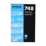 Epson 748 Cyan Standard Yield Ink Cartridge For Use In WF8090, WF8590, WF6090, WF6590, WF6530,   T748220