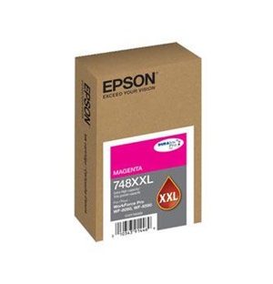 Epson T748 DURABrite Pro Extra High Yield Magenta Ink Cartridge - For Use In WF-6090, 6530, 6590, 8090, 8590 - T748XXL320