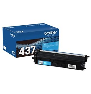 Brother TN437C Ultra High-Yield Cyan Toner Cartridge, 8,000 Page-Yield