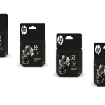 HP 68 Black Original Ink Cartridges - 7FP21TN - 4PK