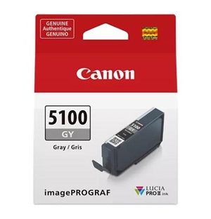 Canon PFI-5100 GY, Gray Pigment Ink Tank (14.4 ml) for use with PRO-310 -    6959C002