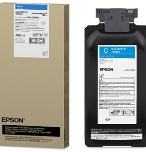 Epson SJIC47P, High Yield Cyan Ink Pack -  C13T55N220