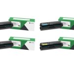 Lexmark C331 Black, Cyan, Magenta, Yellow High Yield Toner Cartridge Set, Pack Of 4, C331HC0/C331HM0/C331HY0/C331HK0
