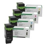 Lexmark 75M10 BK/C/Y/M Toner Cartridge Set - 75M10K0, 75M10C0, 75M10Y0, 75M10M0 For use in CX635adwe CX532adwe CS632dwe CS531dw