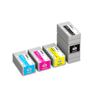 Epson GJIC5 BK/C/Y/M  Ink Cartridge Set for ColorWorks C831 - 4PK - C13S020563, C13S020564, C13S020565,  C13S020566