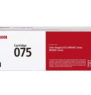 Canon 075 Black Toner Cartridge - 6365C001 - Yields up to 1300 Pages